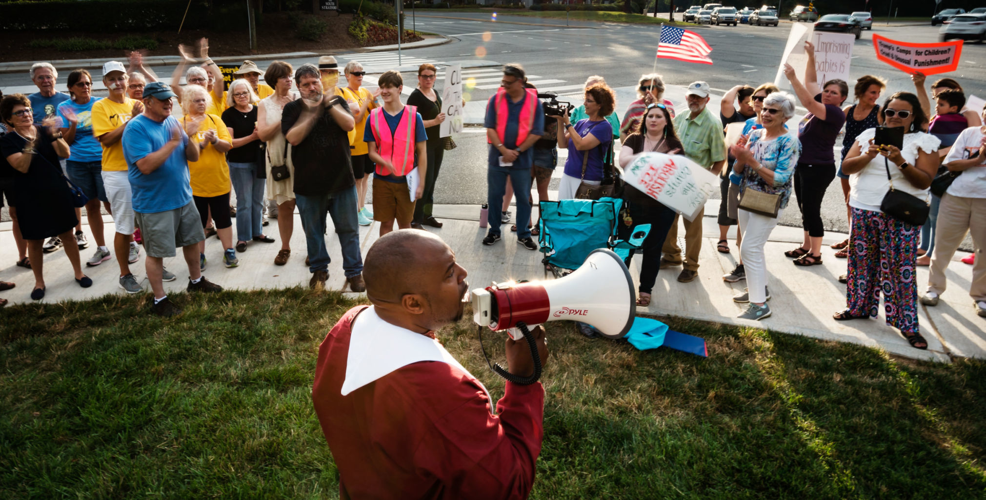 Winston-Salem's Lights for Liberty Vigil for Migrants